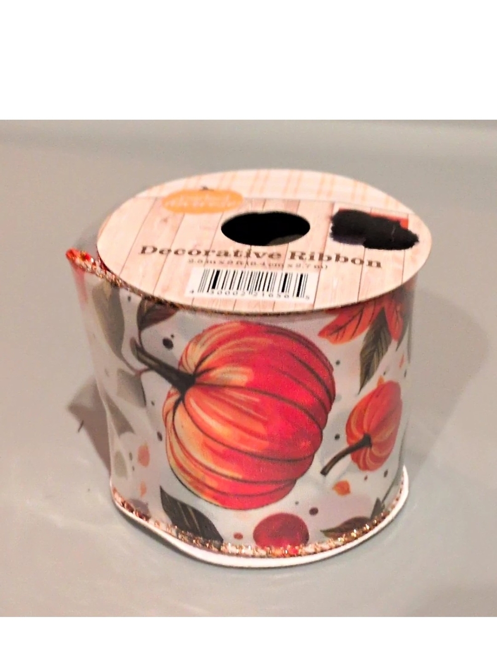 Decorative Ribbon - Pumpkin Fall Print - 2 Rolls